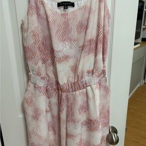 Dynamite Swirl Pattern Mini Dress - Pink and White